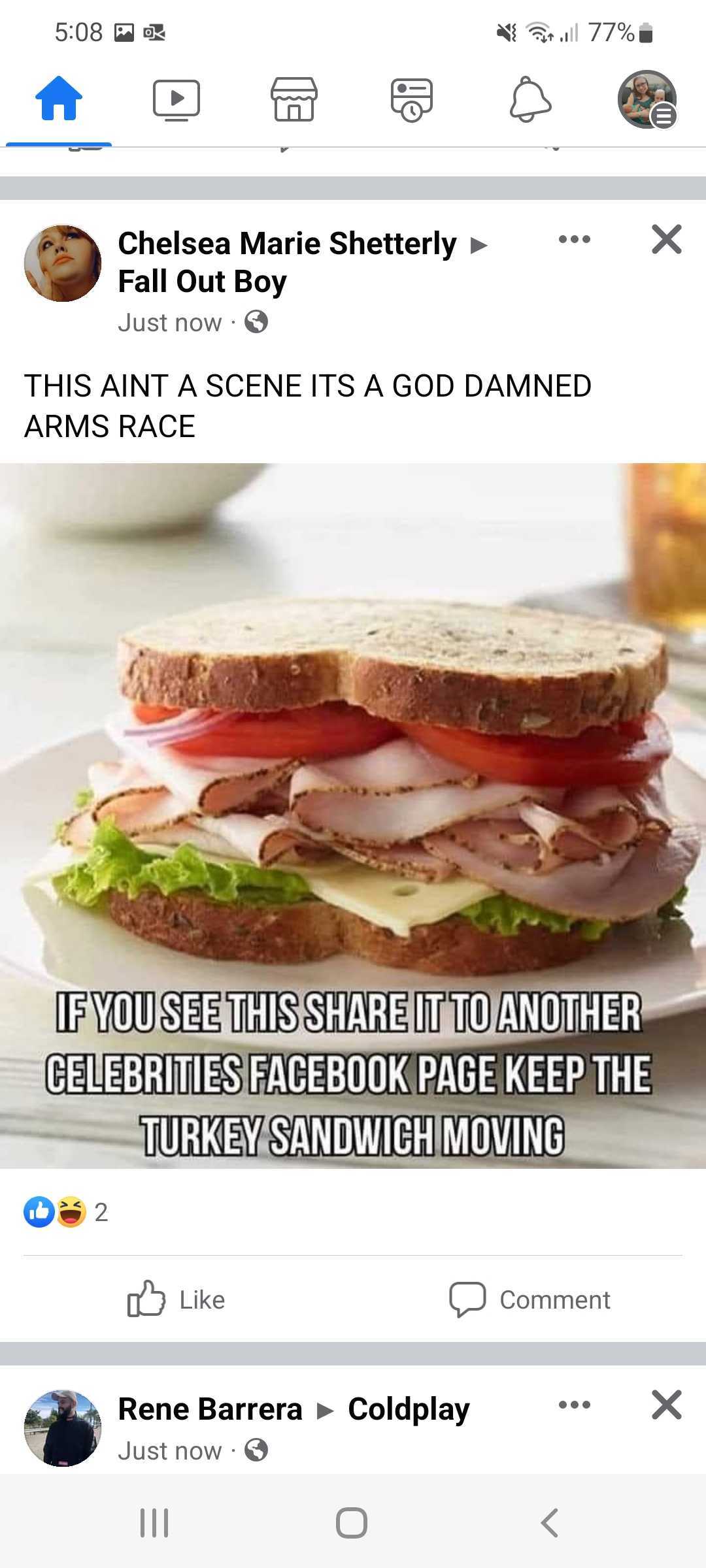 One meme that appears to be doing the rounds during the major Facebook glitch.