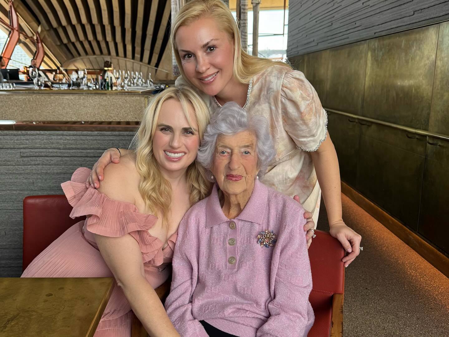 Rebel Wilson, her grandmother, and Ramona Agruma