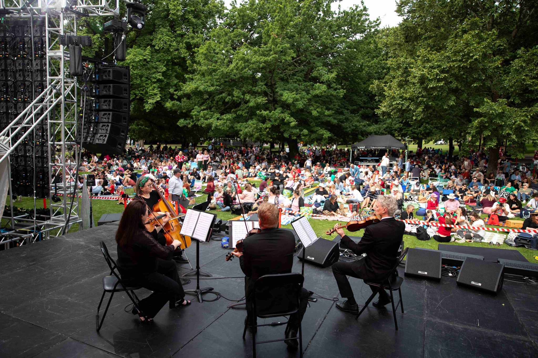 Man charged for brandishing a knife at community Christmas event in Tasmania