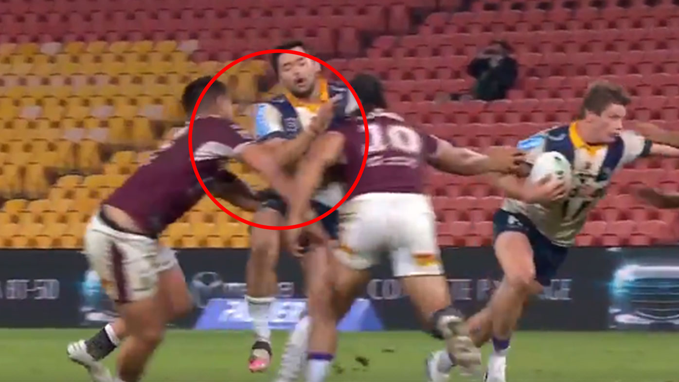 Manly penalised for off the ball tackle on Brandon Smith