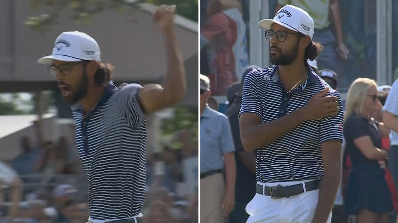 Akshay Bhatia dislocated his shoulder at the Texas Open.