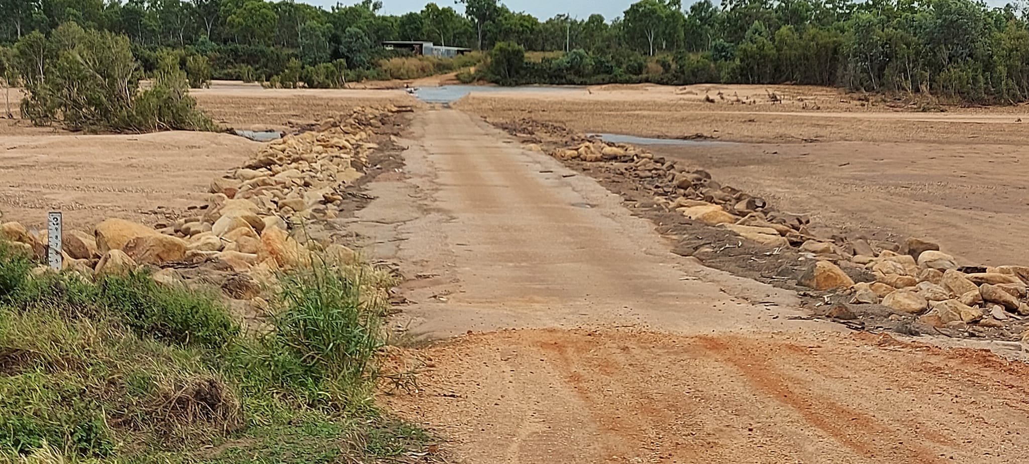 Colleen Henry captured this picture of a road on her property,  Riverview Station, about 40km west of Georgetown.  