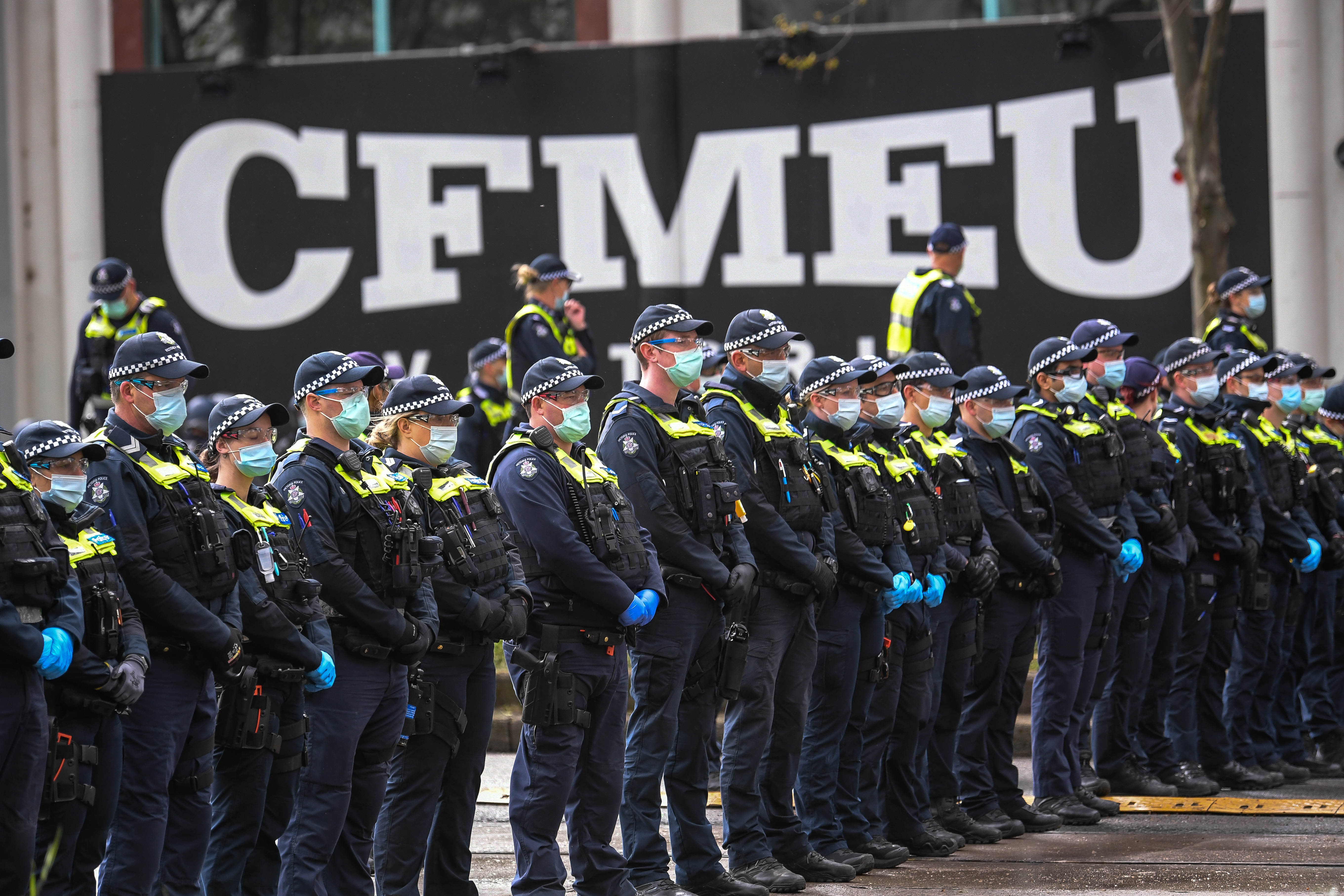 CMFEU Melbourne protests
