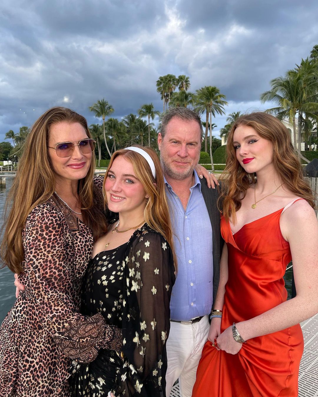 Brooke Shields, Chris Henchy, Rowan Henchy and Grier Henchy