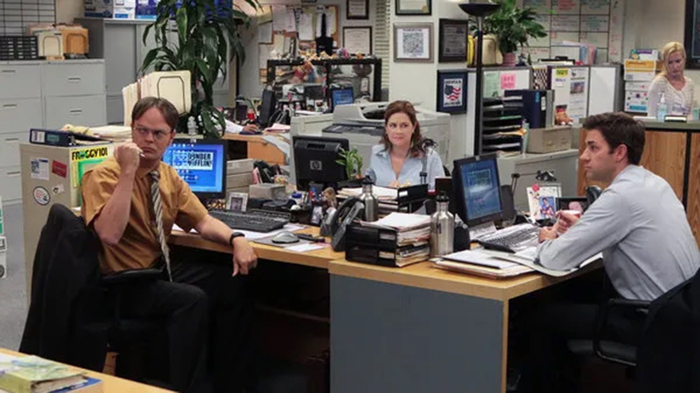 A scene from American TV comedy The Office.