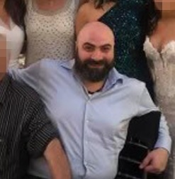 Officers were confronted by Steven Pampalian, who was allegedly armed with two chef-style knives.