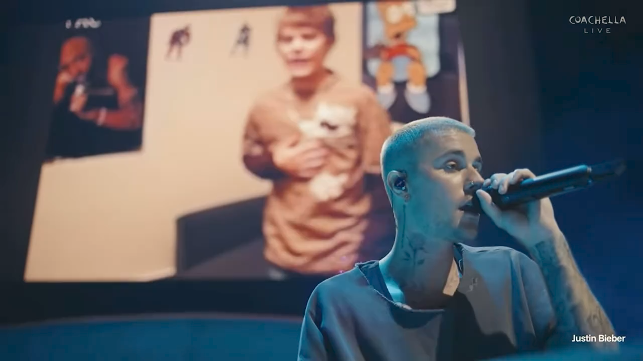Justin Bieber performs With You at Coachella