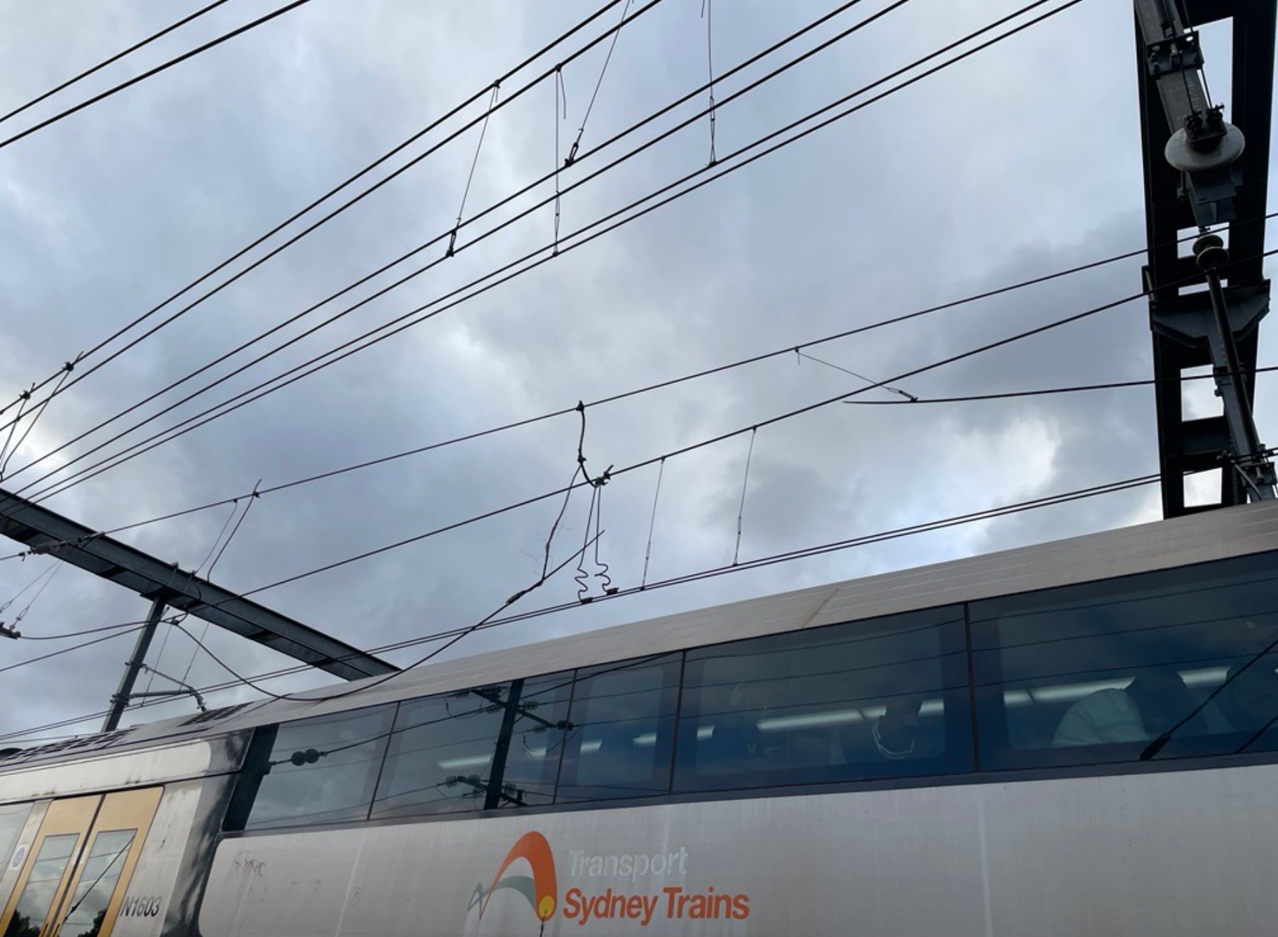 A power line failure that caused mass outages on the Sydney Trains network in May 2025.