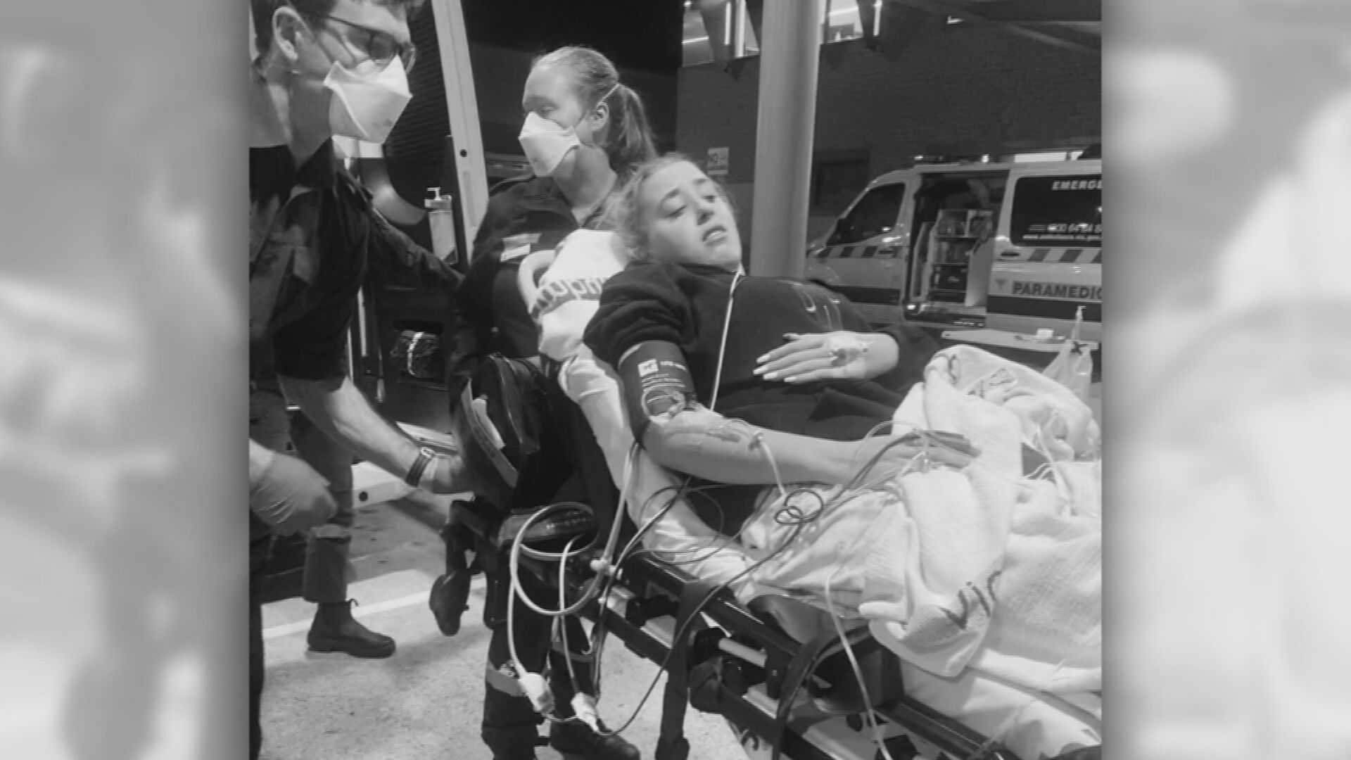 Caitlin Cooper. The Melbourne teenager was rushed to hospital. She was in acute pain, losing consciousness and her foot swelling rapidly.