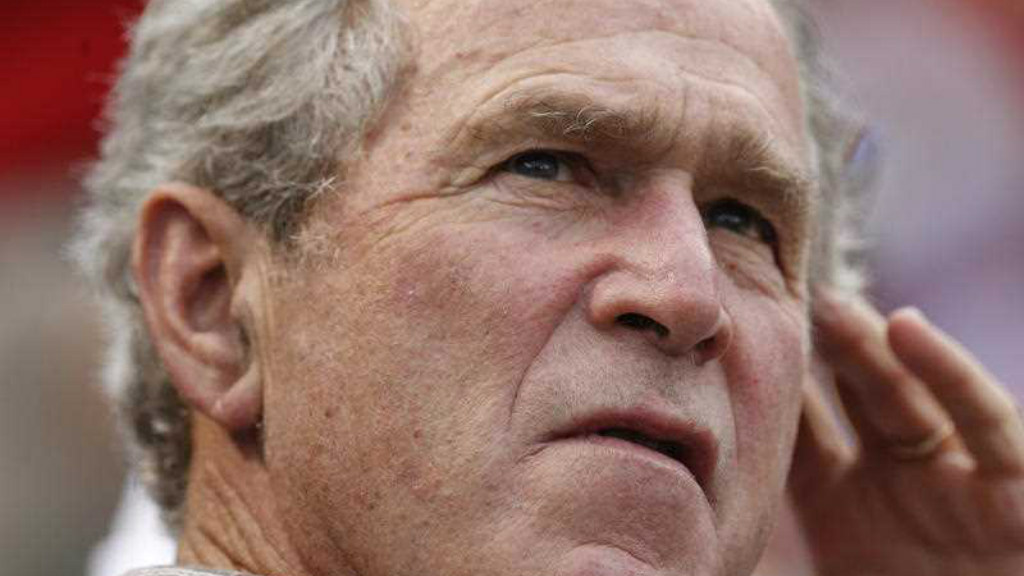 Former President George W. Bush pictured at a baseball game in Texas in 2012. (AP)