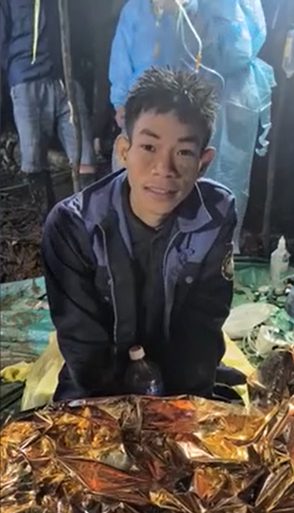 Mued speaks with CNN through a translator following his rescue.