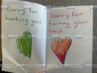 Cards drawn by preschool children about Sorry Day.
