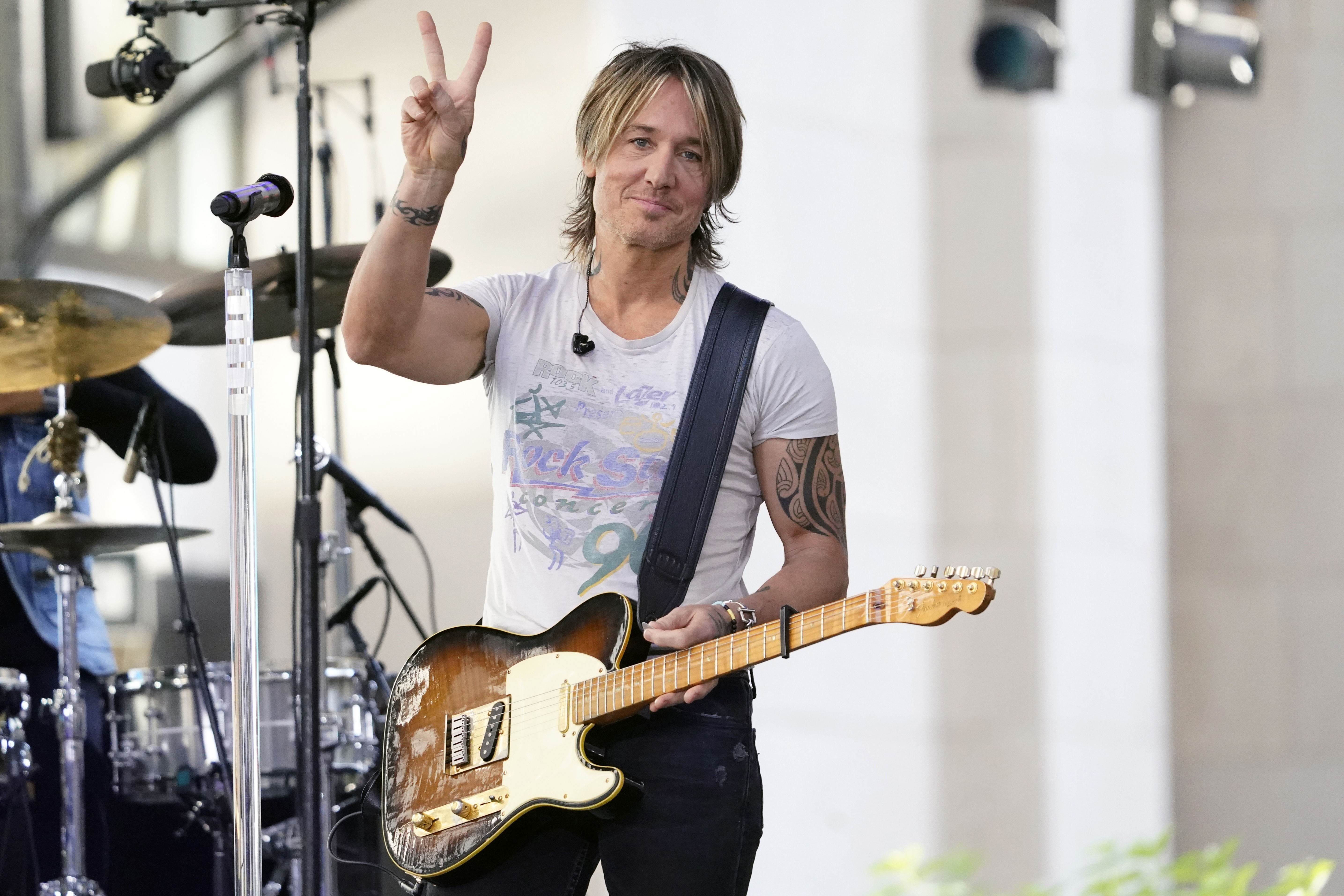 Keith Urban performs on NBC's Today show at Rockefeller Plaza on Thursday, June 30, 2022,