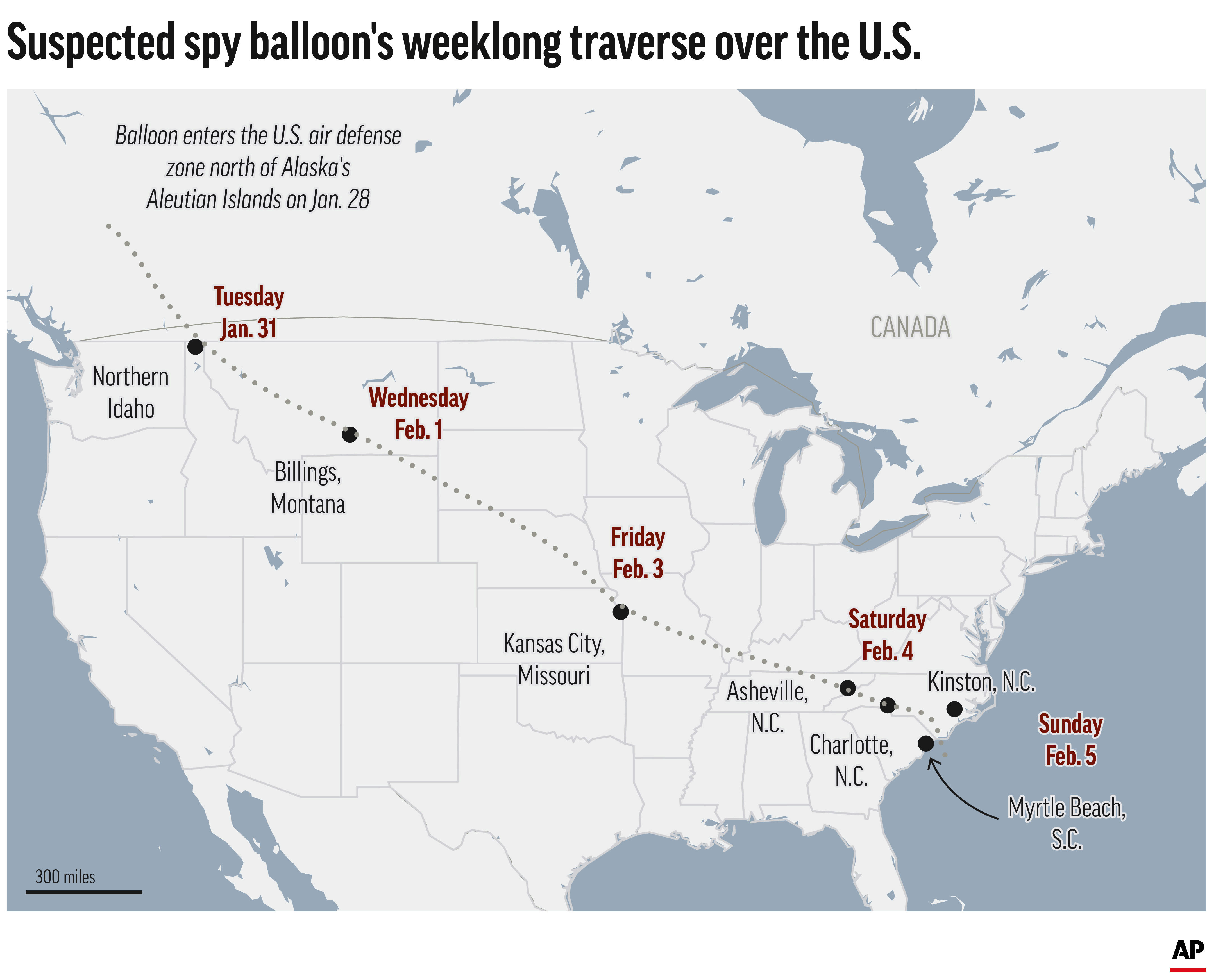 Quedan dudas sobre el presunto globo espía chino