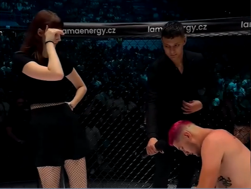 MMA fighter Lukas Bukovaz rejected when proposing to girlfriend.