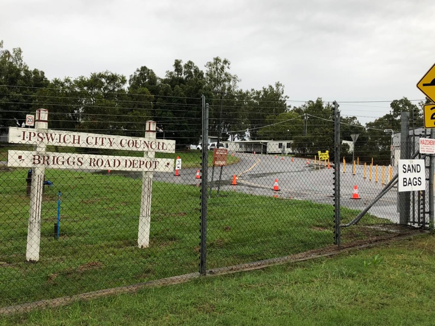 Ipswich City Council is making sandbags available at the front of council depots today.