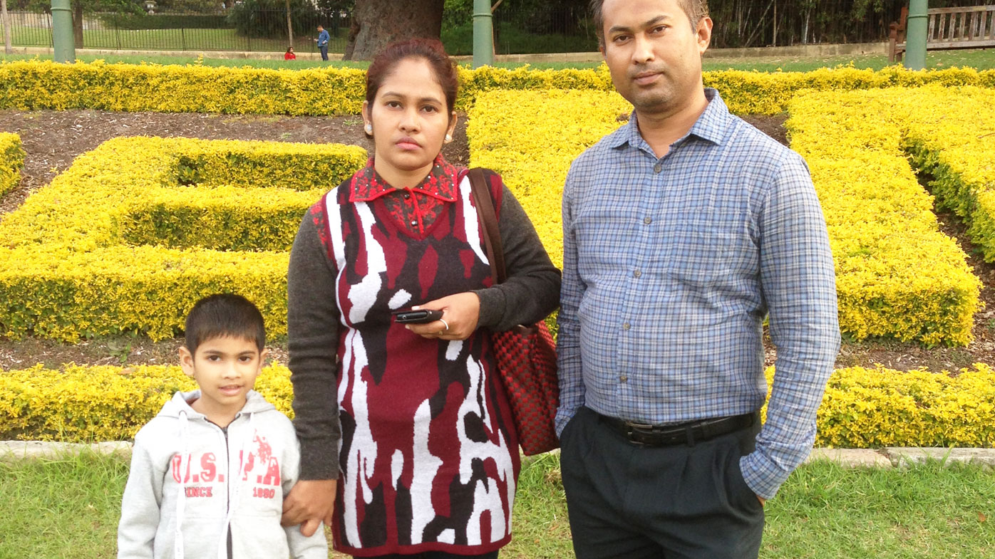 Adyan, with his mum Rebaka Sultana and dad Mahedi Bhuiyan.