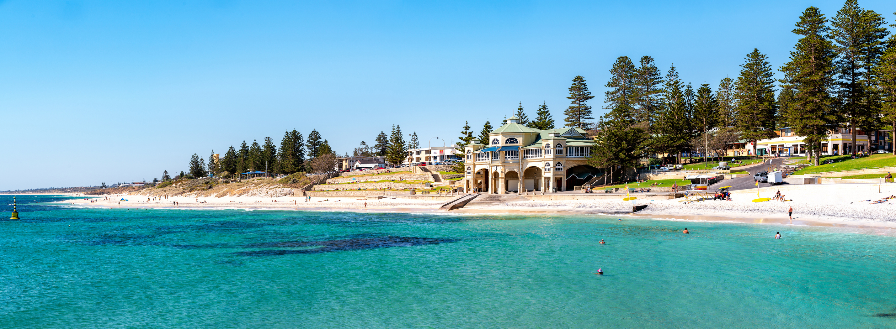 Cottlesoe Beach in Perth is the city's postcard 1.5km stretch of sand.