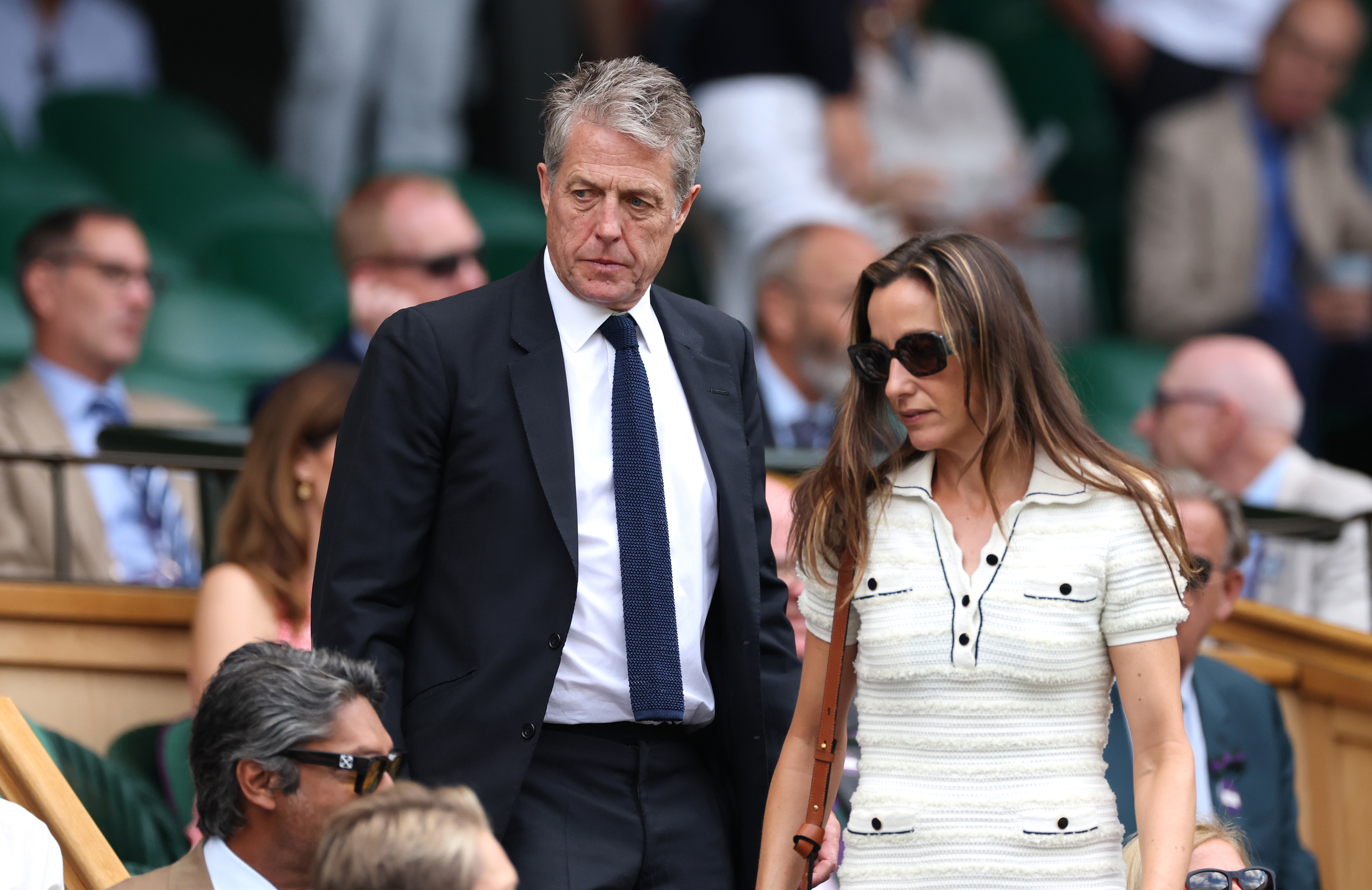 Hugh Grant and Anna Elisabet Eberstein