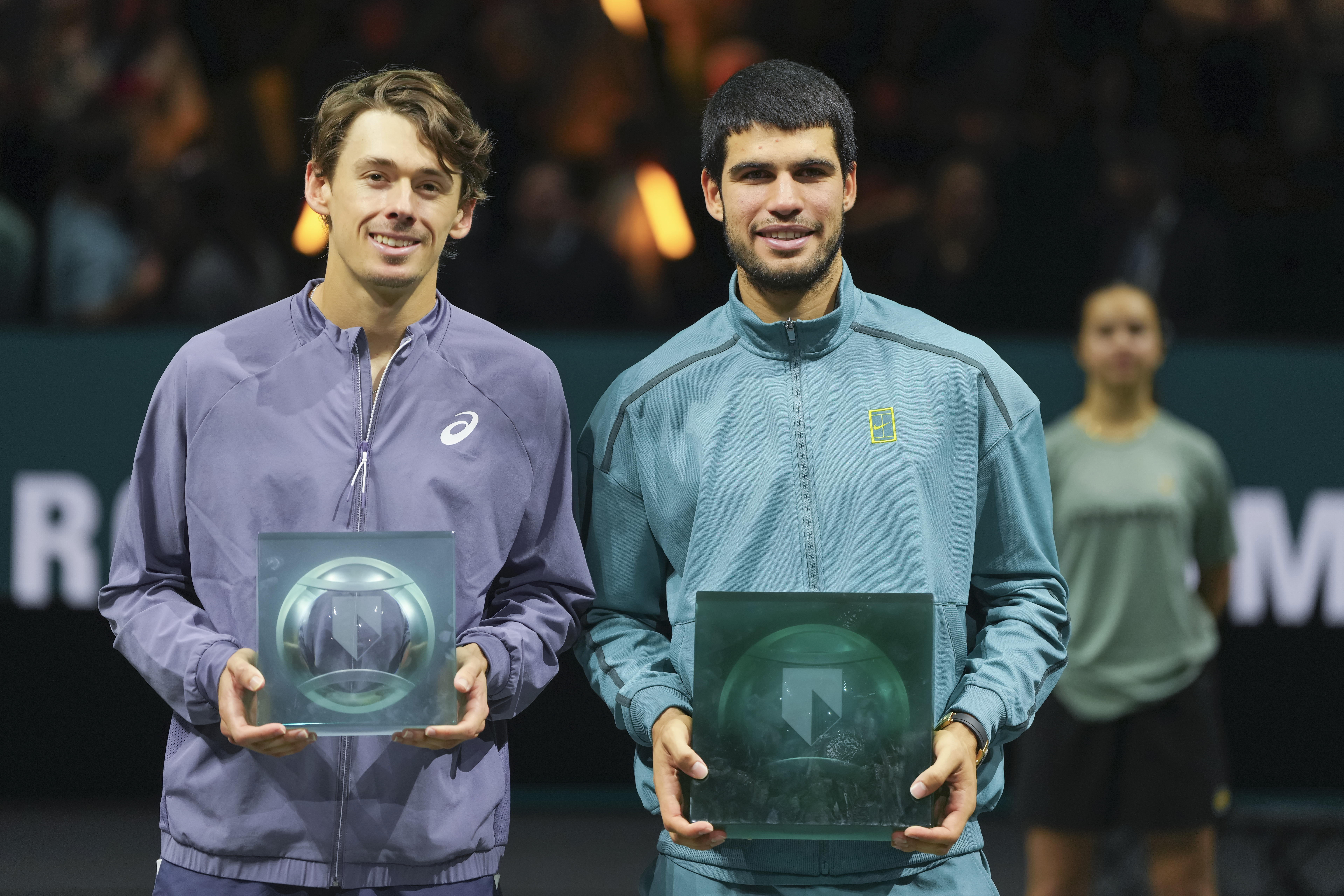 Australia's Alex de Minaur was runner-up to Carlos Alcaraz in Rotterdam.