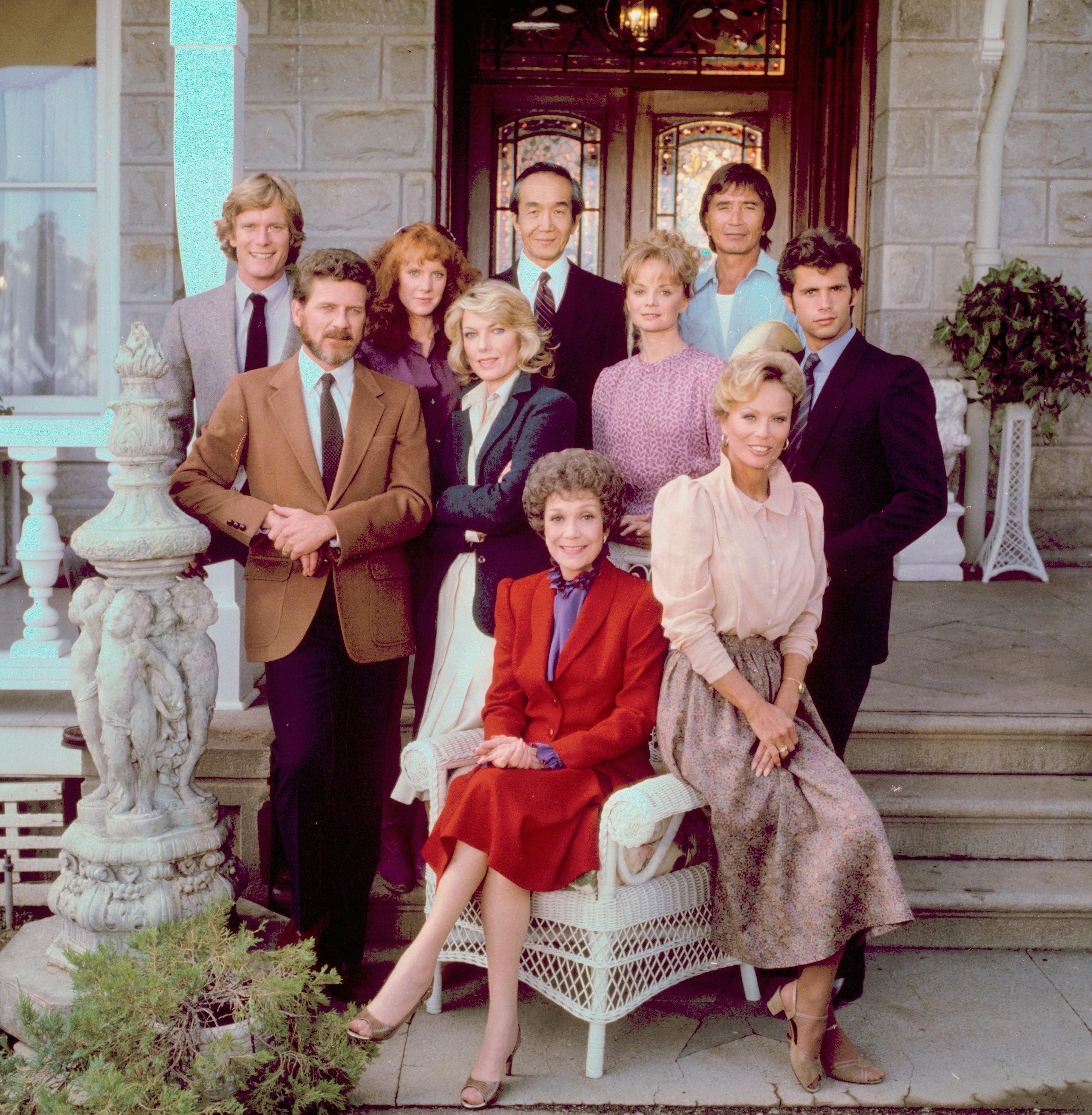 The cast from the premiere season of the primetime soap opera series Falcon Crest