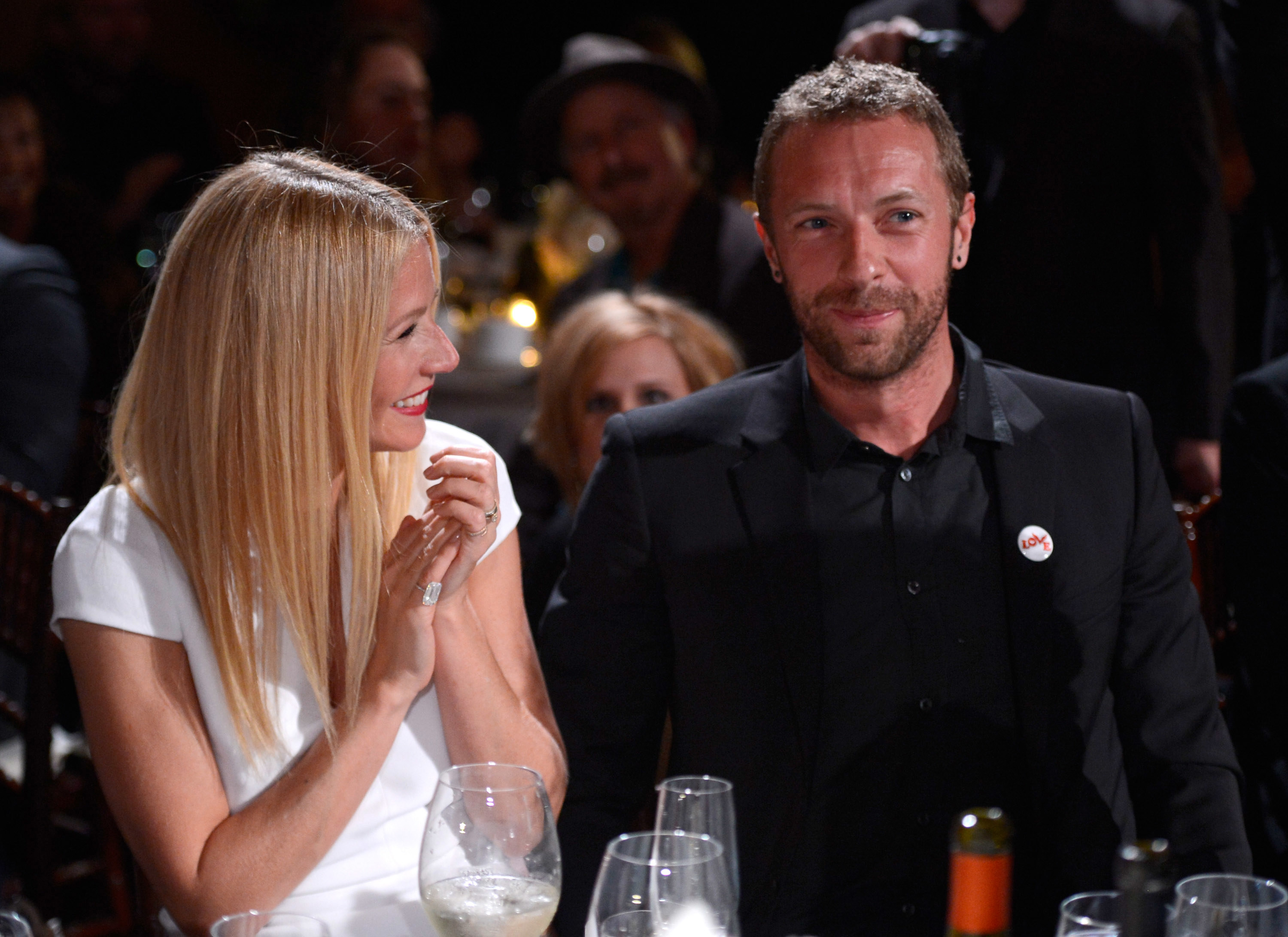 Gwyneth Paltrow and Chris Martin attends the 3rd annual Sean Penn & Friends HELP HAITI HOME Gala on January 11, 2014 in Beverly Hills, California.