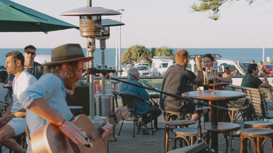 The Beach Hotel in Byron Bay has a coronavirus alert.