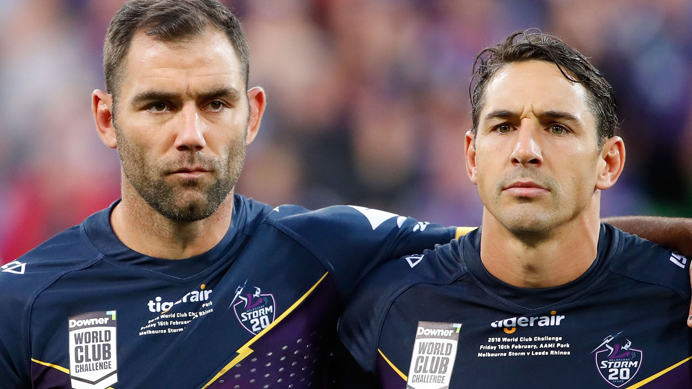 Cameron Smith and Billy Slater formed an integral part of not only the Storm but each other's careers. (Getty)