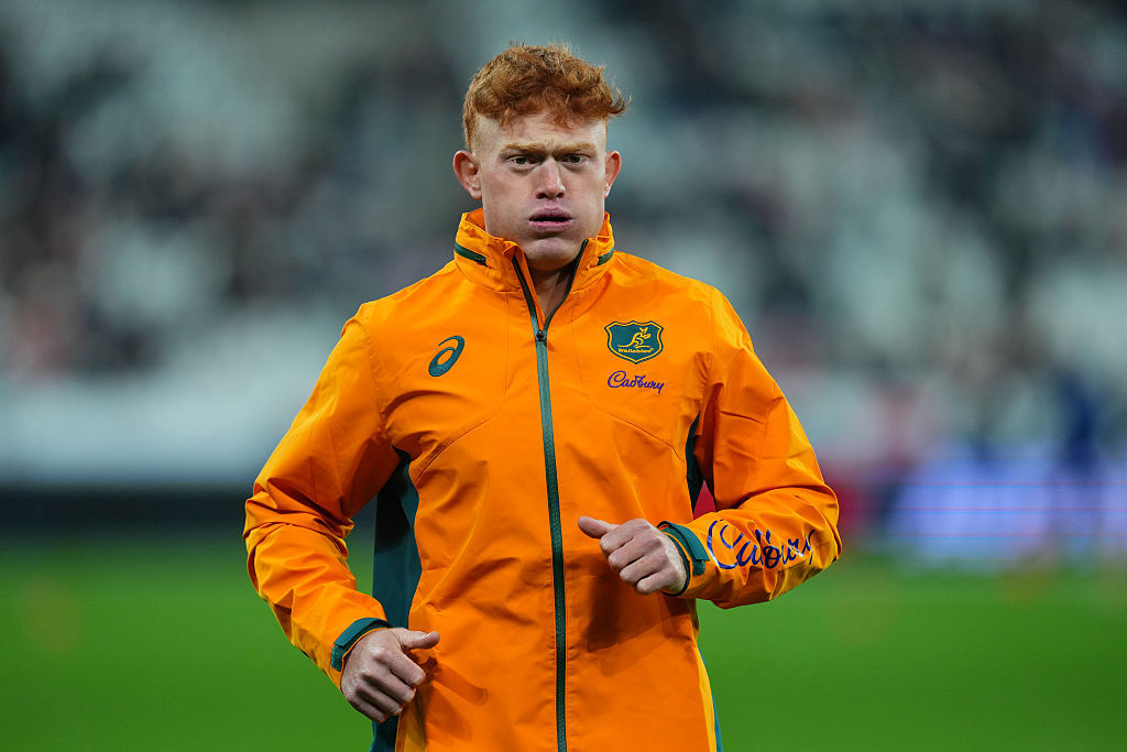 Tane Edmed of Australia warms up.