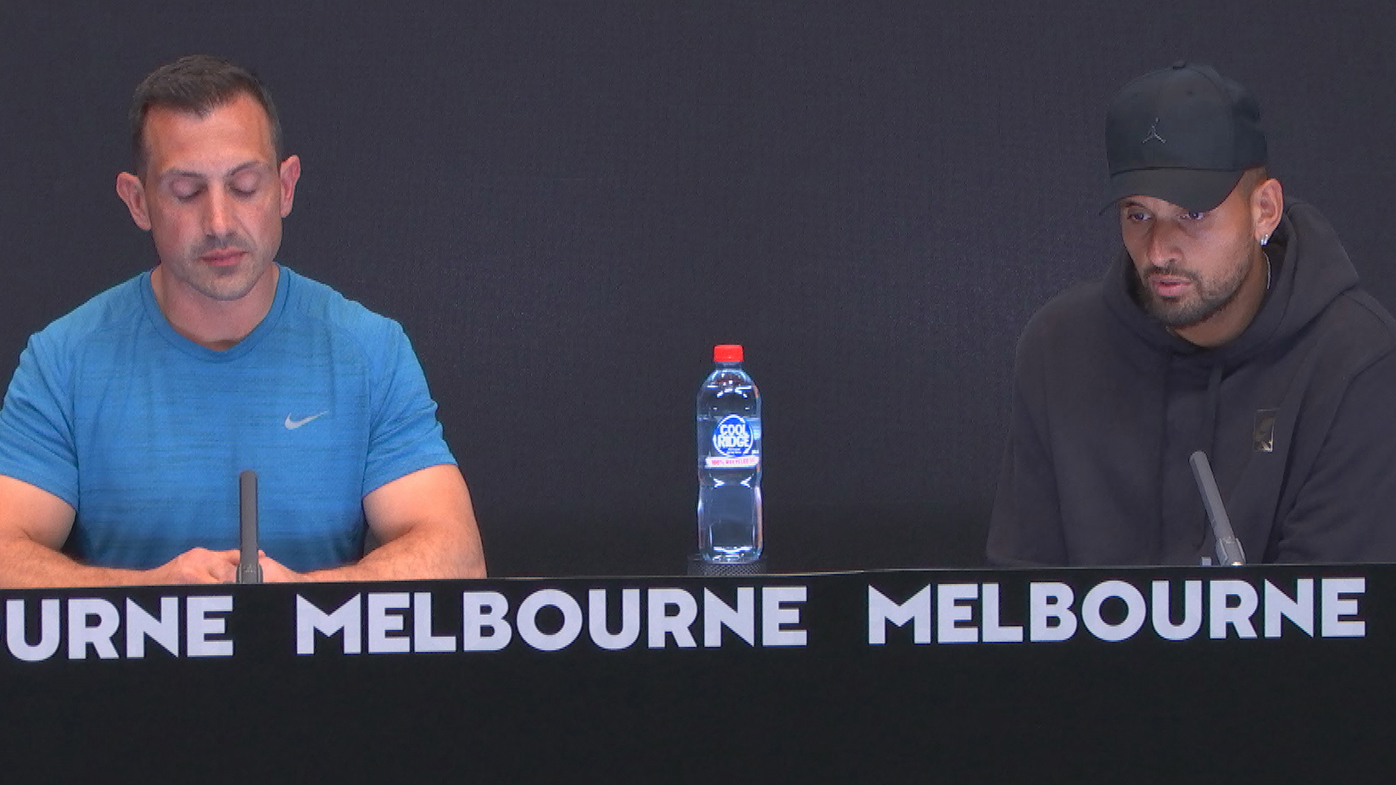 Nick Kyrgios pulls out of the Australian Open on the eve of his first-round clash due to a knee injury.