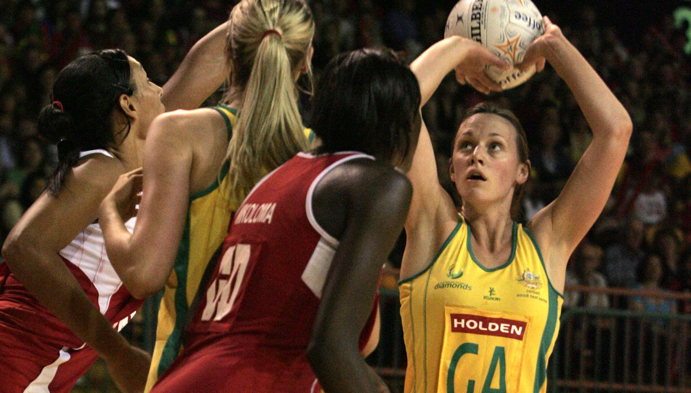 Natalie Medhurst in action for Australia.