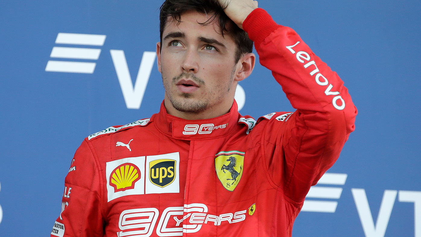 Charles Leclerc finished third at the Russian Grand Prix.