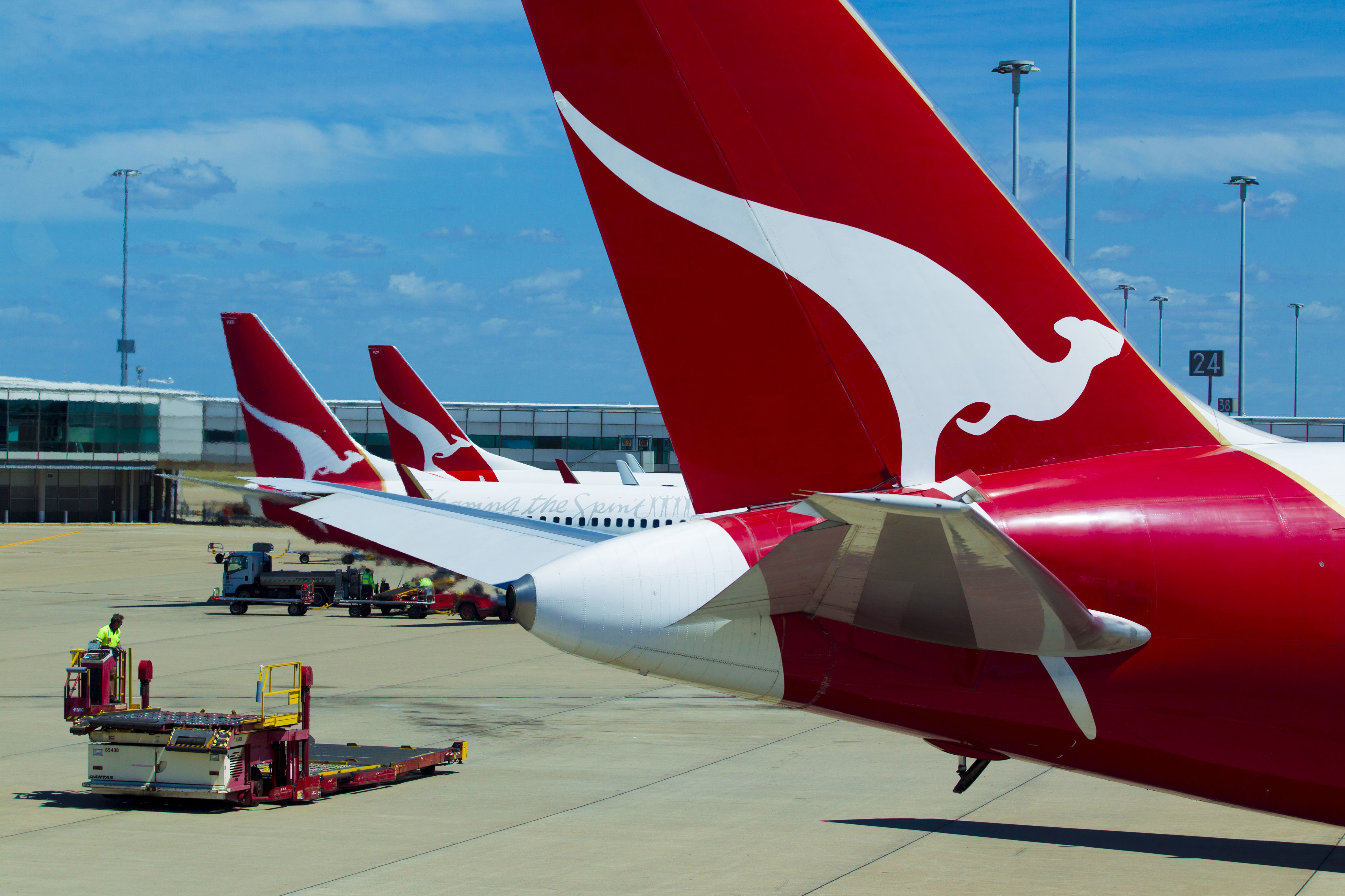 Qantas planes.