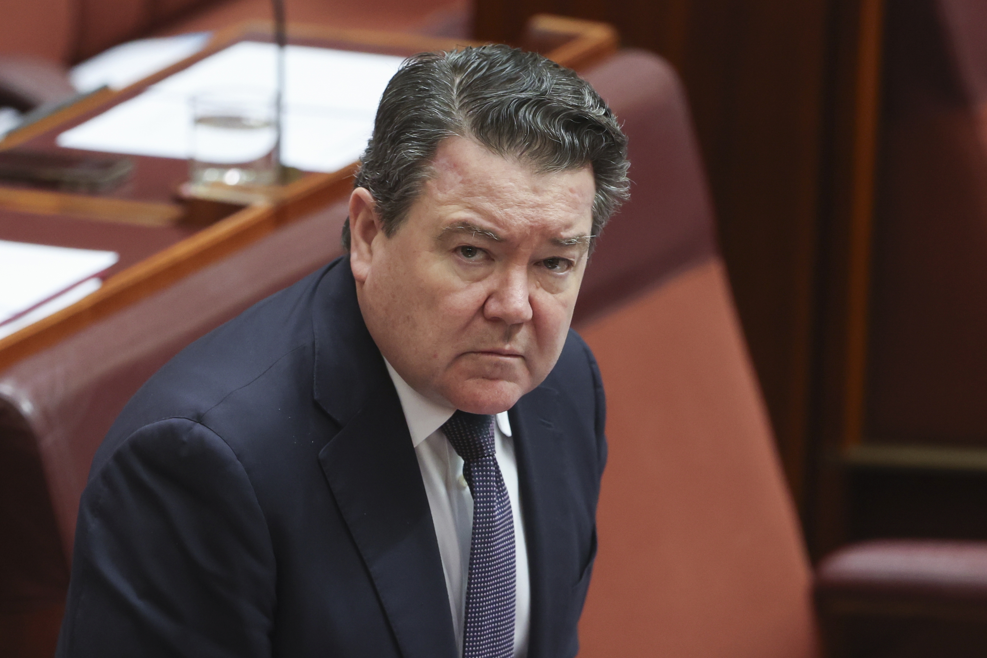 Senator Dean Smith during Question Time