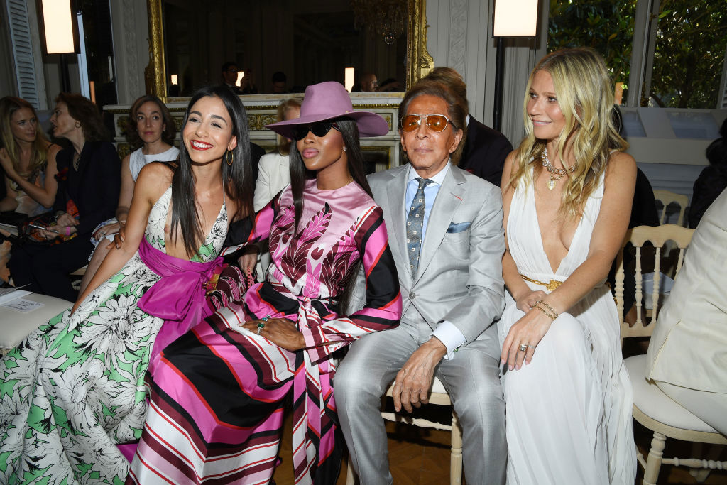 Benedetta Piccioli, Naomi Campbell, Valentino Garavani and Gwyneth Paltrow attend the Valentino Haute Couture Fall/Winter 2019 2020 show 