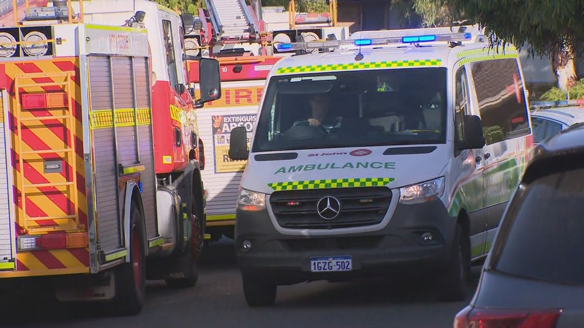 A toddler and a woman have been rescued after becoming trapped in a driveway emergency in Edgewater, WA