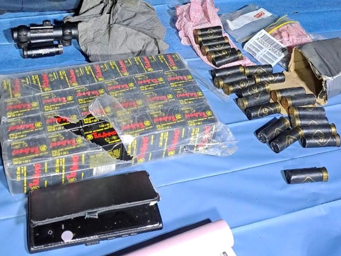 Ammunition allegedly found at one of the Strathfield properties.
