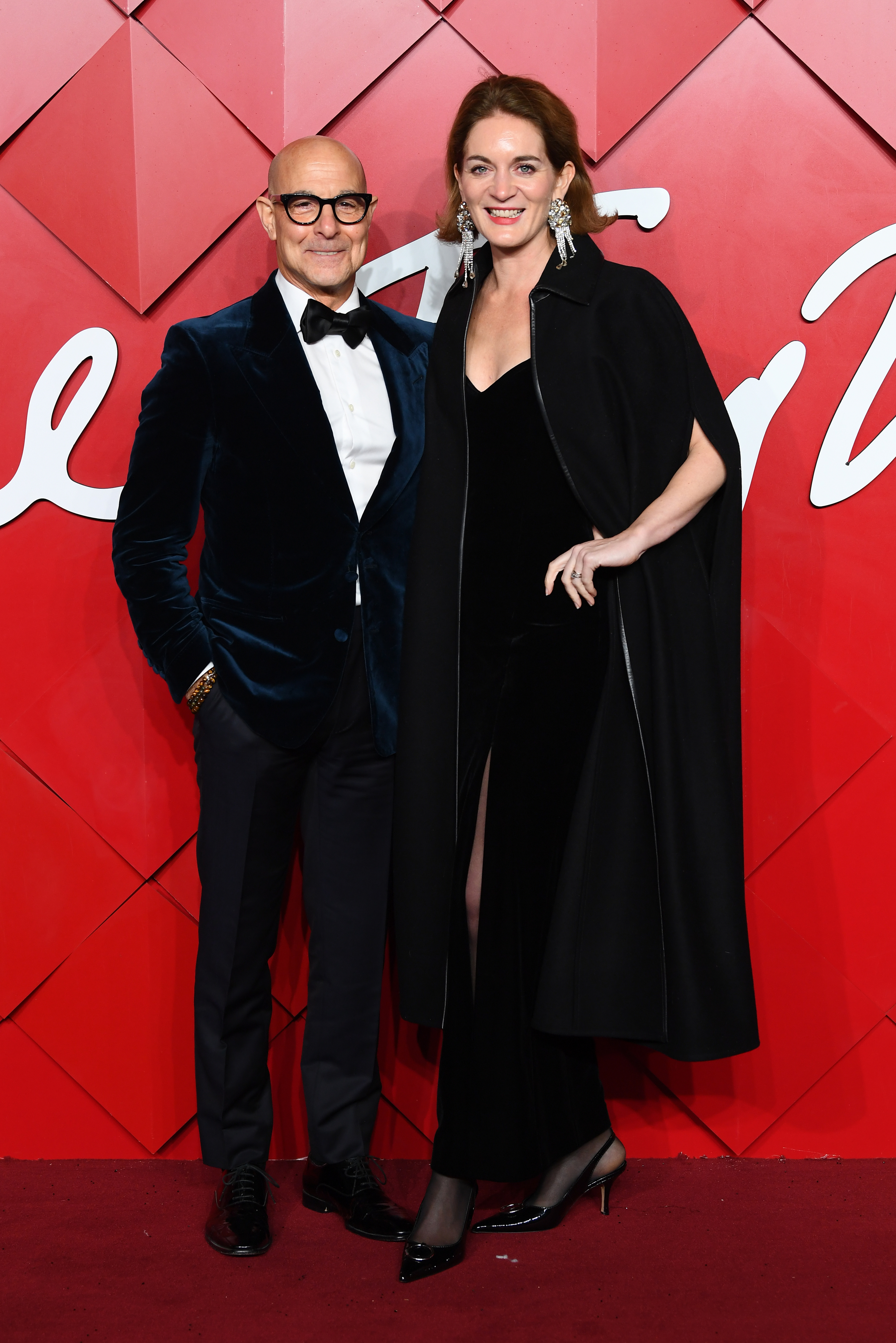Stanley Tucci and Felicity Blunt attend The Fashion Awards 2024 presented by Pandora at the Royal Albert Hall on December 02, 2024 in London, England. 