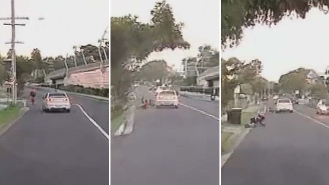 Woman arrested after cyclist knocked off bike in alleged hitrun