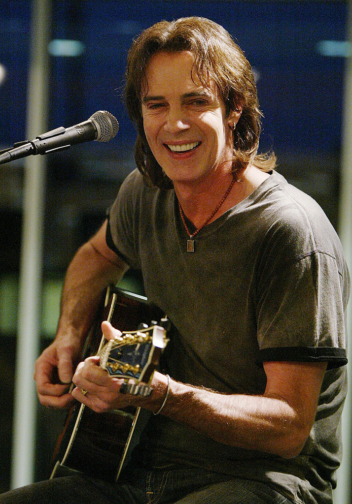 LOS ANGELES - APRIL 8:  Musician Rick Springfield performs before signing copies of his new album "shock/denial/anger/acceptance" at Borders April 8, 2004 in Los Angeles, California.  (Photo by Mark Mainz/Getty Images) *** Local Caption *** Rick Springfield