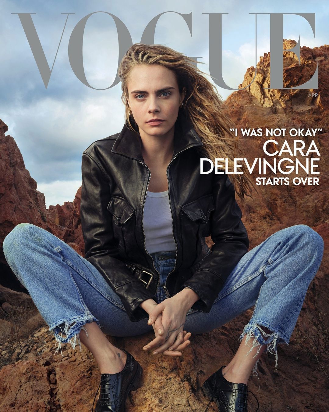 Cara Delevingne reveals she's four months sober after checking into rehab after disturbing period last year - Vogue Covershoot