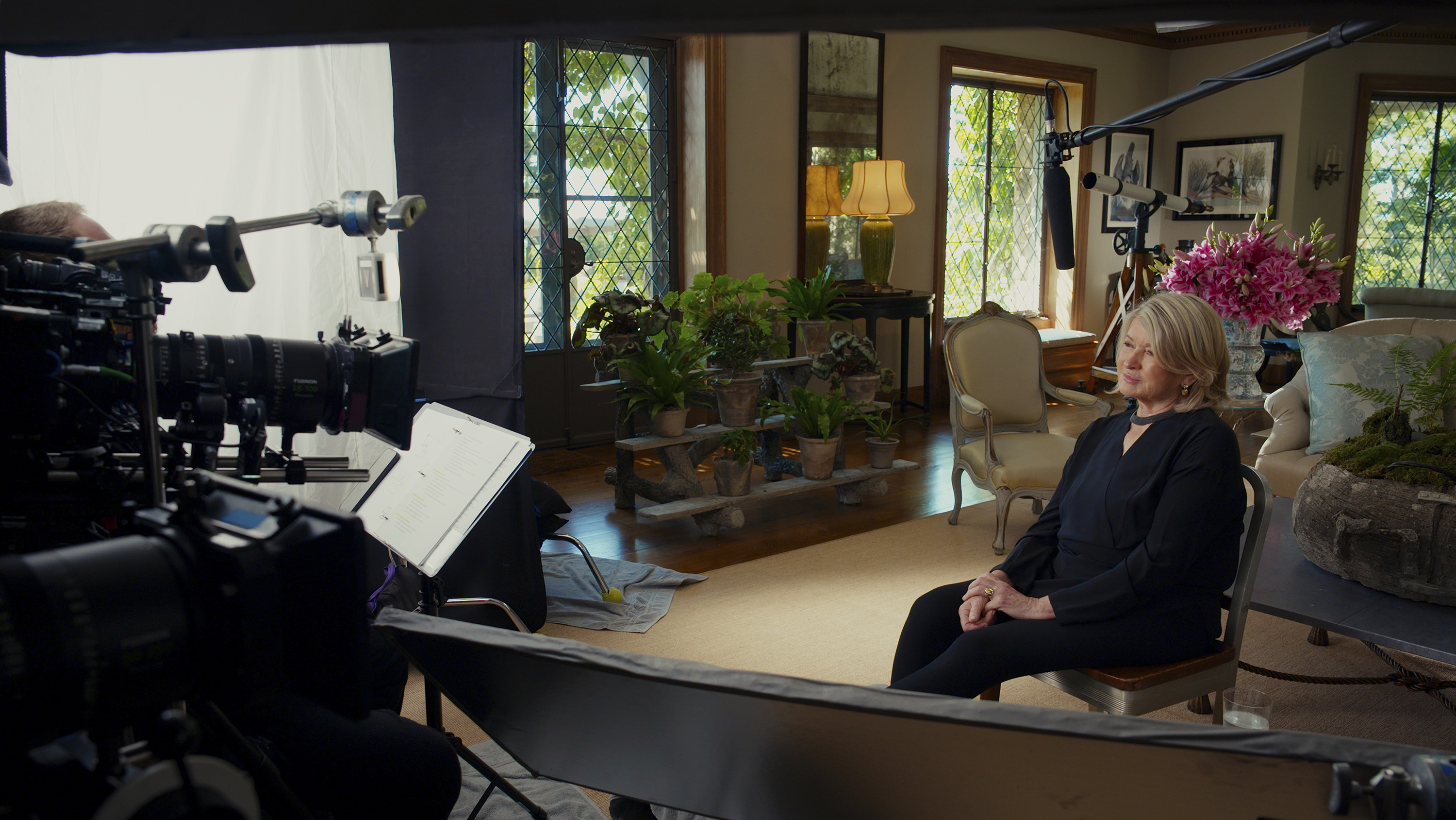 This image released by Netflix shows Martha Stewart during the filming of the documentary "Martha." (Netflix via AP)