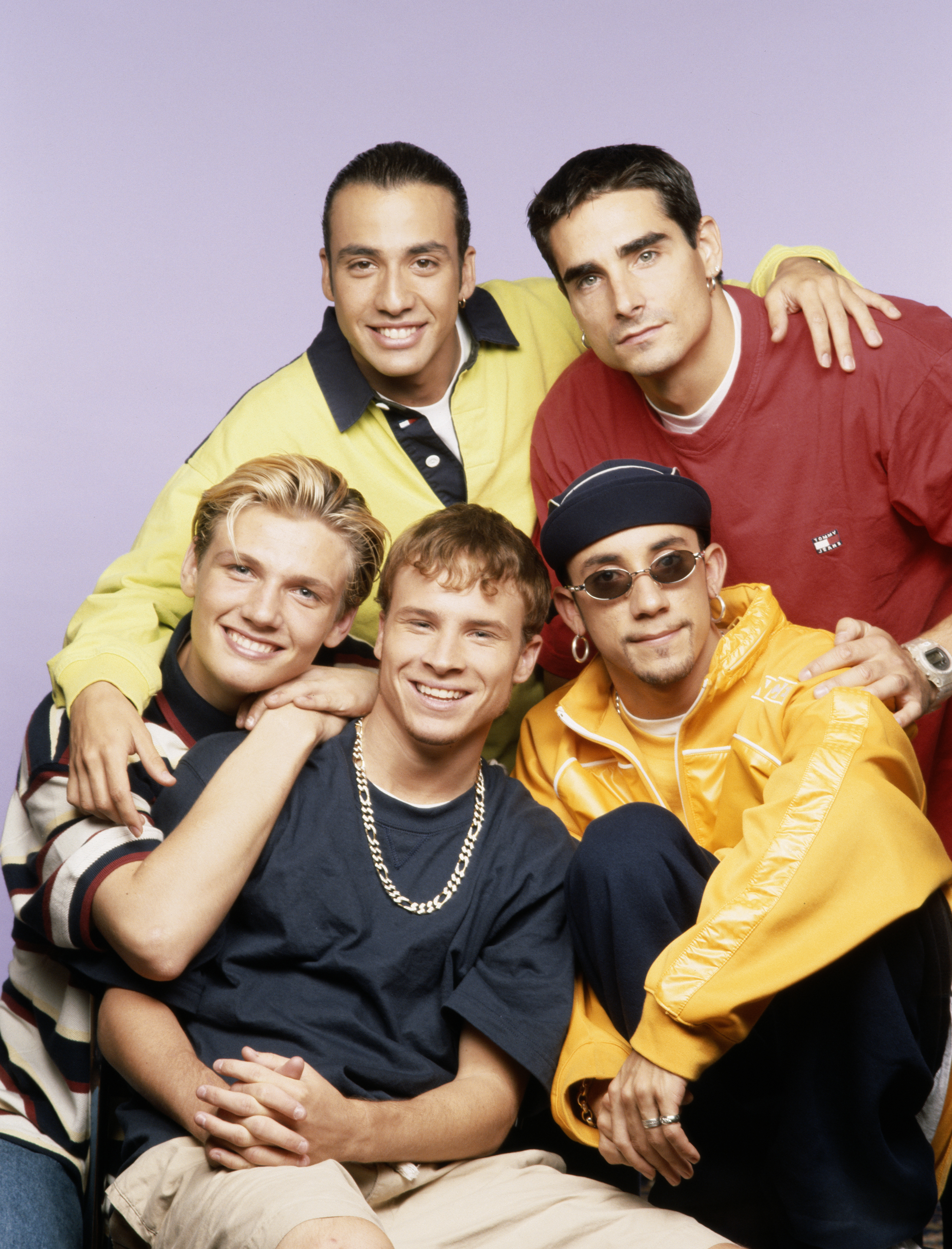 American boy band Backstreet Boys, circa 1995.  