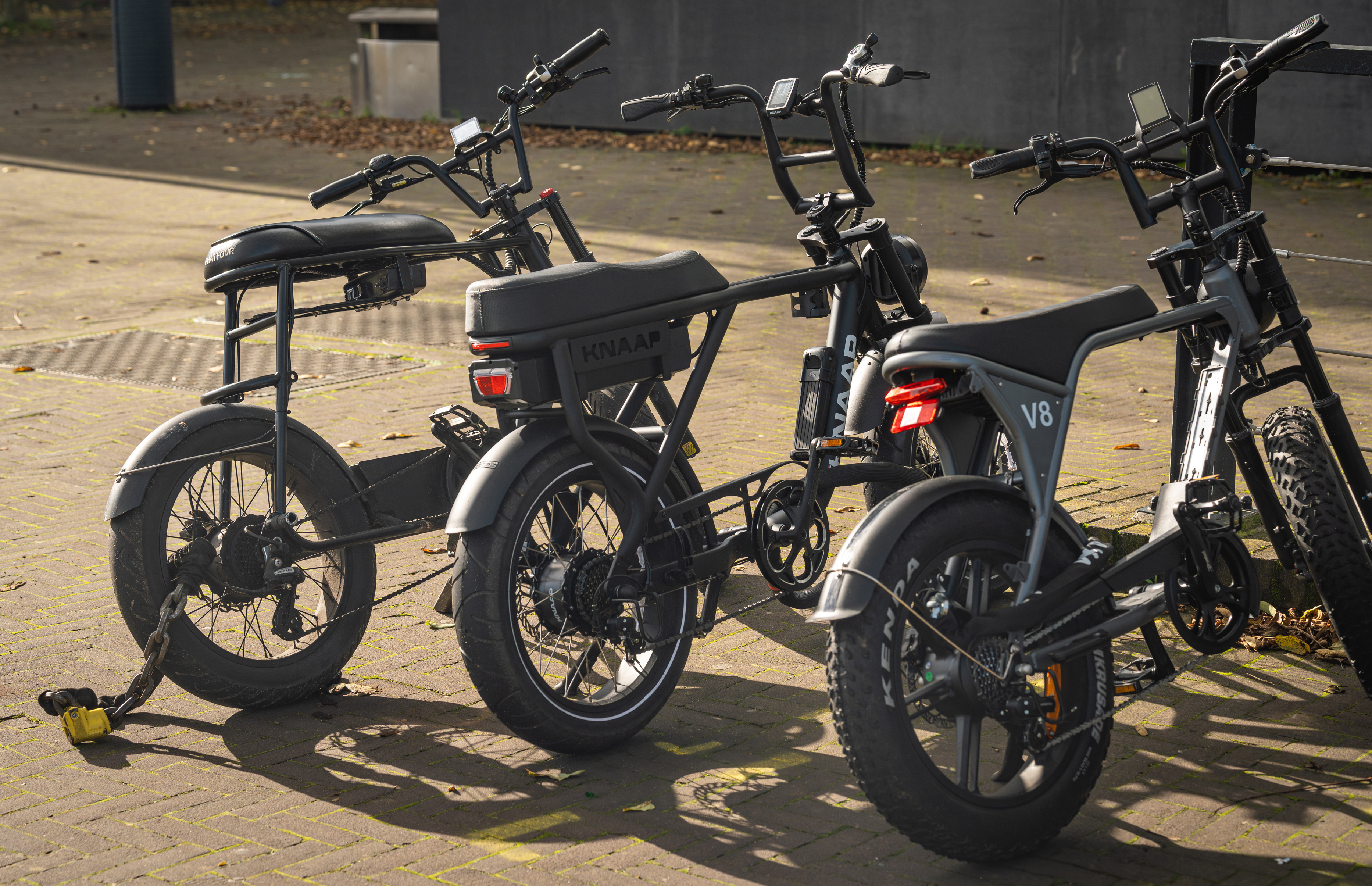 e-bikes in a row