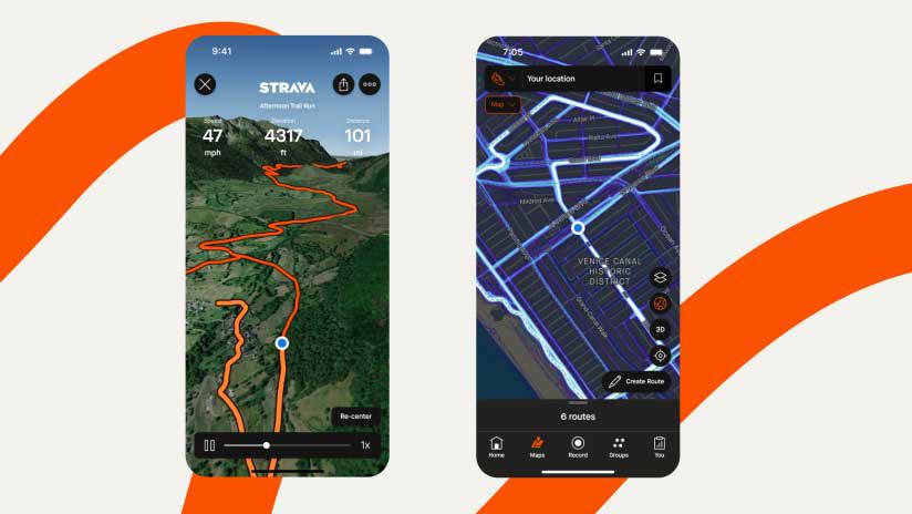 The Strava fitness app allows people to track their runs or bike rides through GPS.