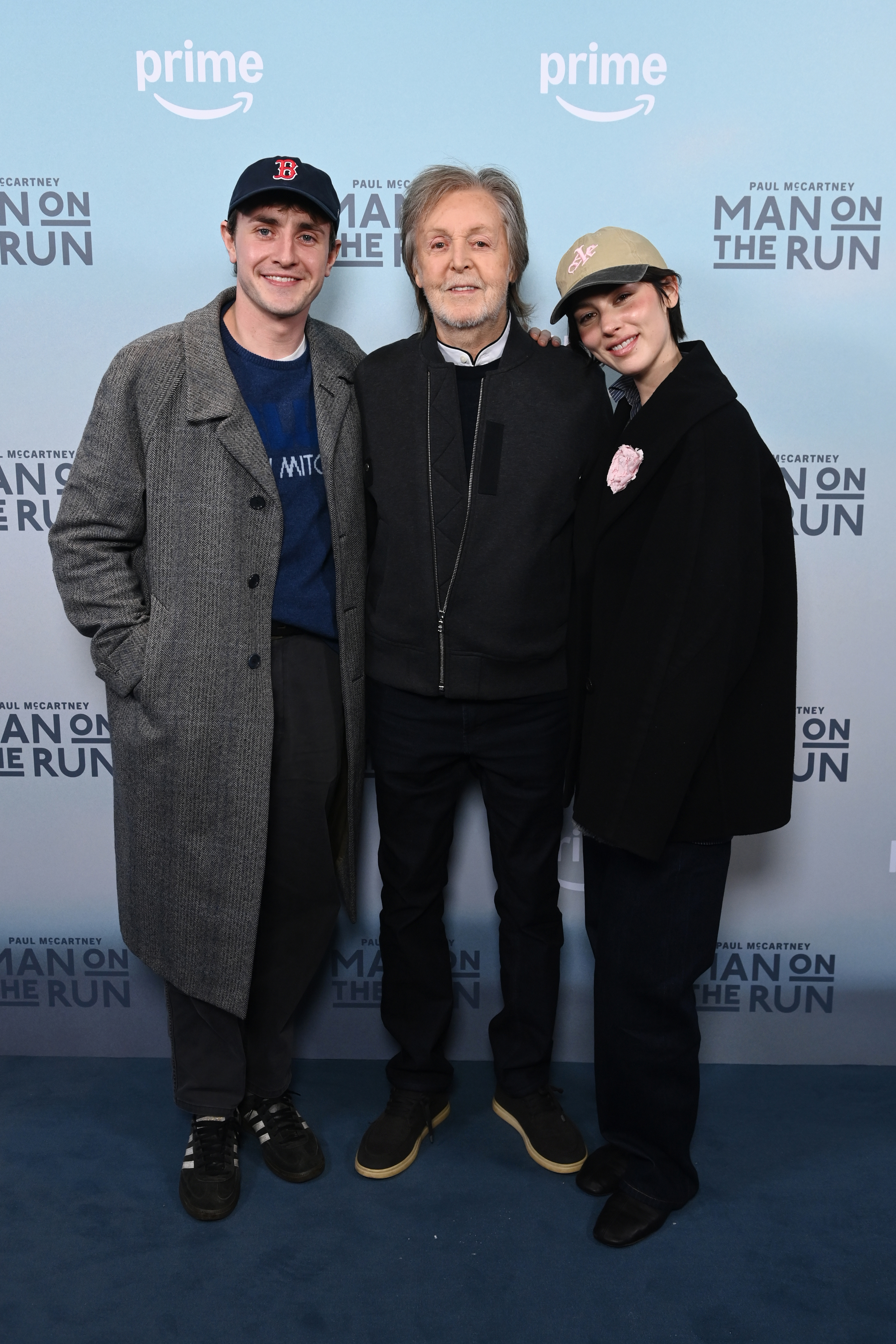 Paul Mescal, Paul McCartney and Gracie Abrams attend the UK Special Screening of Prime Videos Paul McCartney - Man on The Run Paul 