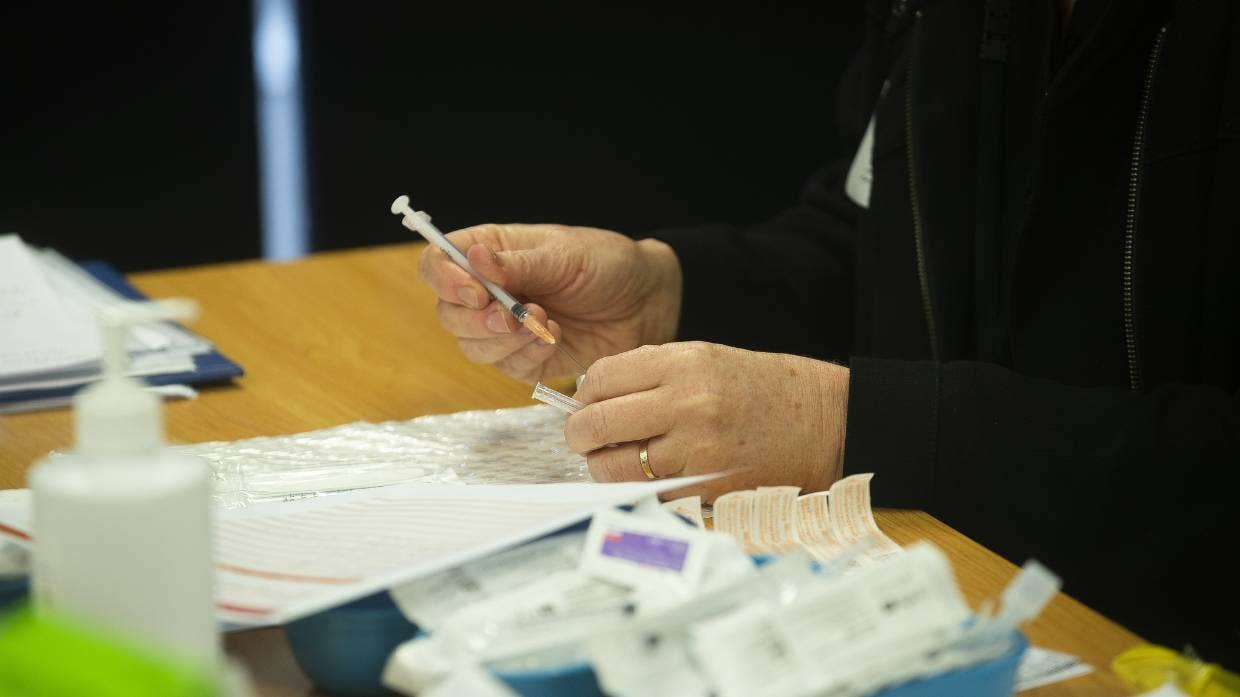 Half of all Kiwis eligible to receive the COVID-19 vaccine have had at least one dose, COVID-19 Response Minister Chris Hipkins advised on Wednesday. 