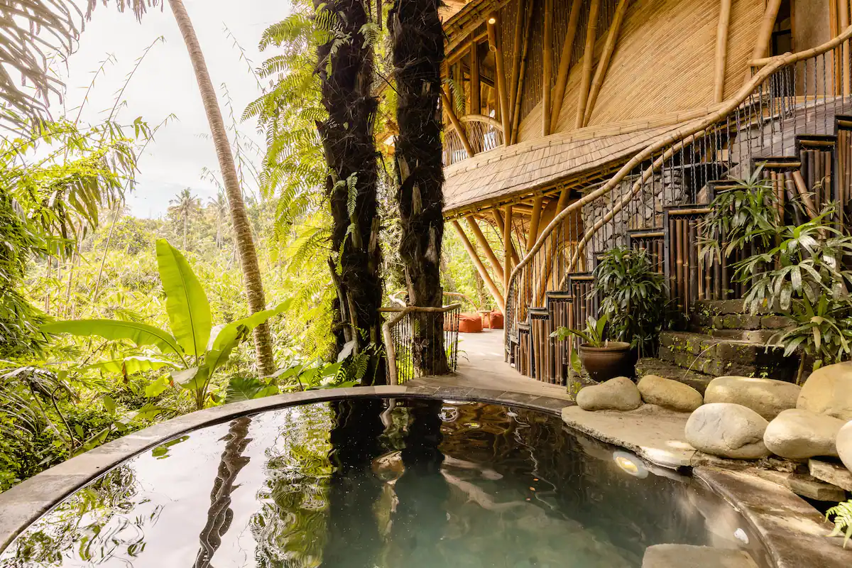 Aura House 2bds Eco Bamboo House, Pool, River View - Abiansemal, Bali, Indonesia