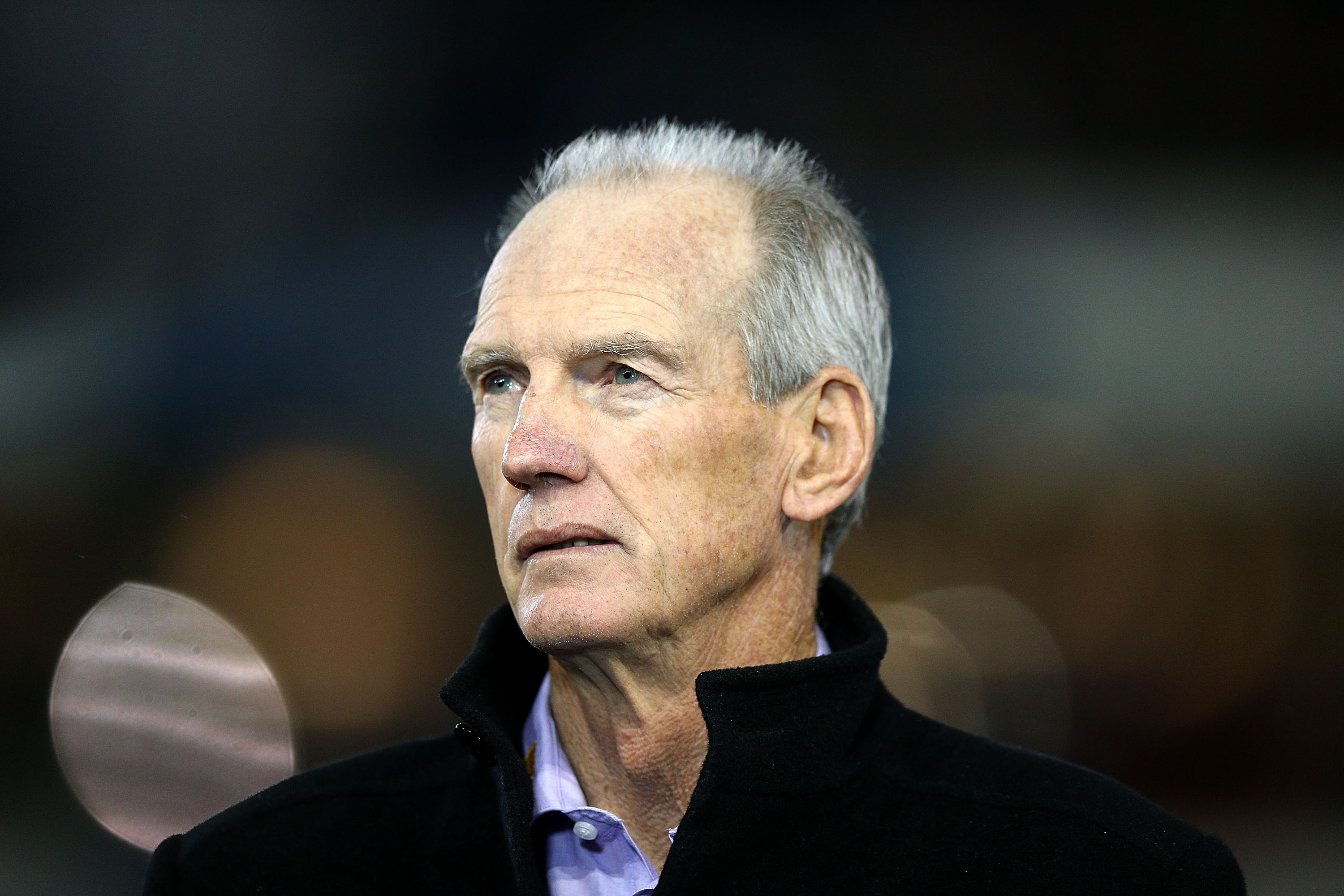 Wayne Bennett at Hunter Stadium.