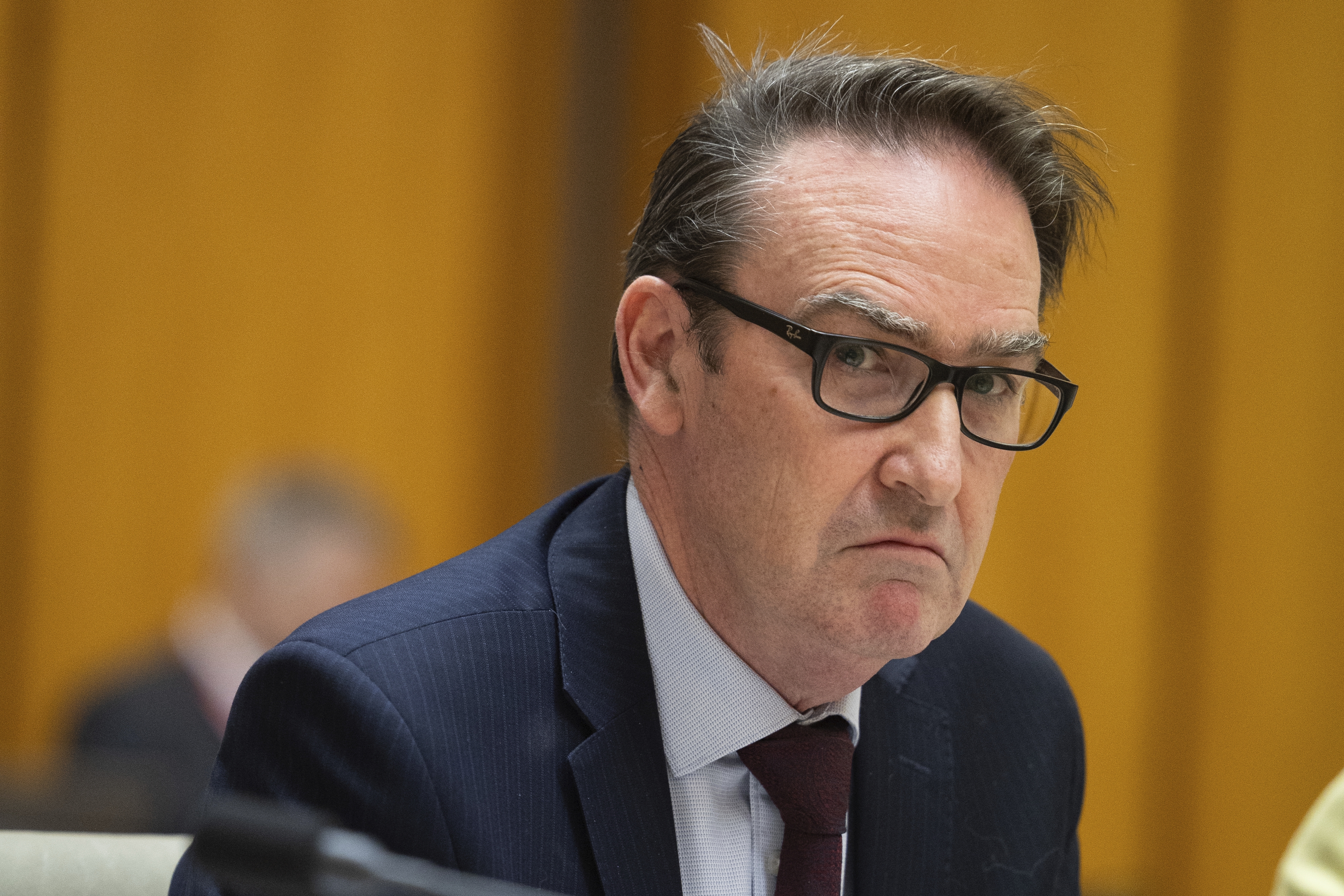 Secretary to the Treasury Dr Steven Kennedy during a Senate estimates hearing 